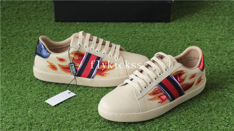 GC Ace Embroidered Beige Flame